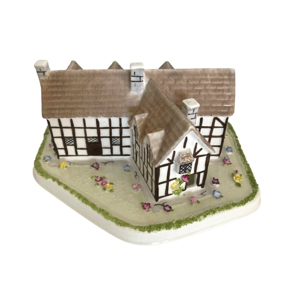 Coalport Shakespeares Birthplace Cottage Collectible Fine Bone China England VTG - Picture 2 of 14